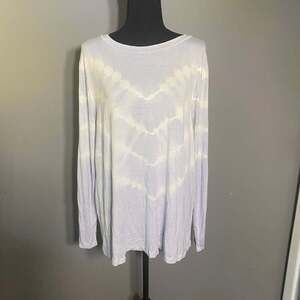 Aqua Curve Plus‎ Size Tie Dye Long Sleeve Tee Shirt Size 1X NWT
